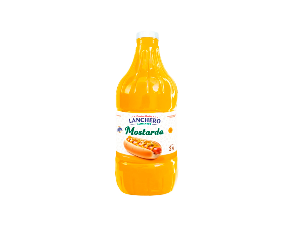 MOSTARDA GRANDE AMARELA LANCHERO 3 KG (FD 6 GL)